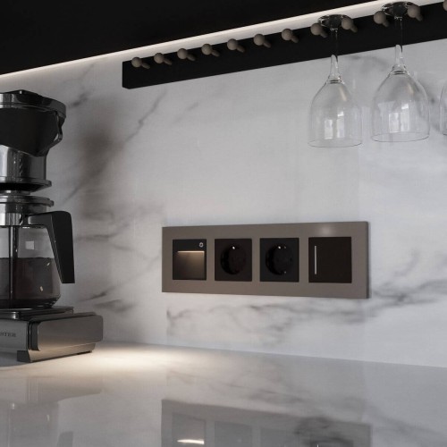 Рамка на 4 поста Werkel Slab бронза матовый W0042963 4690389193538, купить в Минске по самой низкой цене