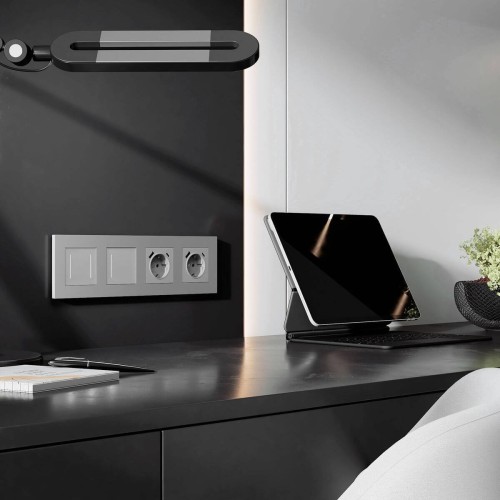 Рамка на 4 поста Werkel Slab серебро матовый W0042965 4690389193545, купить в Минске по самой низкой цене