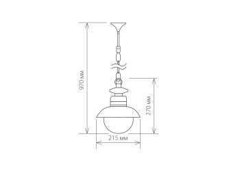 Уличный подвесной cветильник Elektrostandard Talli H GL 3002H черный a038483