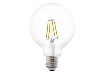 Лампа светодиодная филаментная Eglo E27 4W 2700К прозрачная 11502