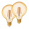 Набор светодиодных филаментных диммируемых ламп (2 шт.) Eglo E27 6W 2200K янтарь 11784, купить в Минске по самой низкой цене