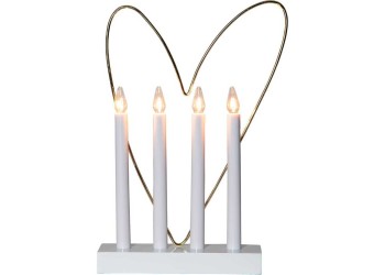 Подсвечник новогодний Eglo GLOSSY HEART 410978