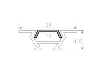 Встраиваемый профиль с рассеивателем SWG RC-1030 000084