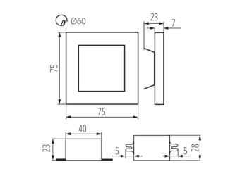 Подсветка для лестницы Kanlux Apus 26536