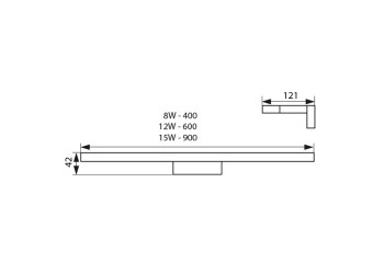 Светильник для зеркал в ванную Kanlux ASTEN LED IP44 12W-NW 26681