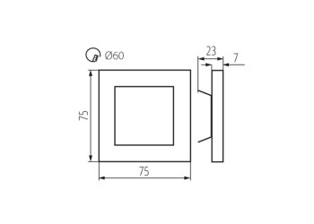 Подсветка лестницы Kanlux APUS LED W-WW 26840