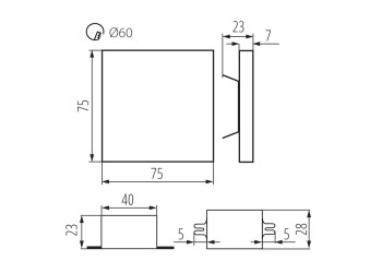 Подсветка лестницы Kanlux APUS LED P68 WW CZ 27071