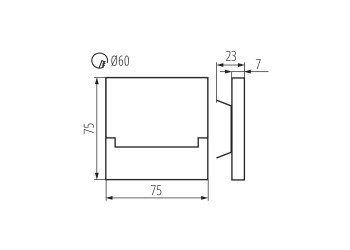 Подсветка лестницы Kanlux SABIK LED P68 CW CZ 27078