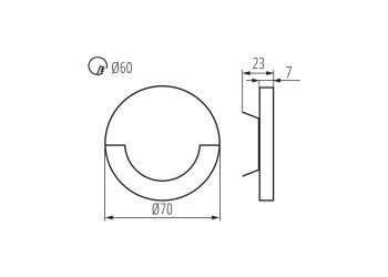 Подсветка для лестницы Kanlux SOLA LED P68 CW CZ 27080