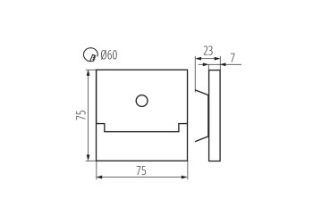Подсветка лестницы Kanlux SABIK LED P68 B-WW CZ 27087