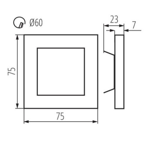Подсветка для лестницы Kanlux Apus 27378, купить в Минске по самой низкой цене