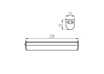 Мебельный светодиодный светильник Kanlux LINUS LED 4W-NW 27590