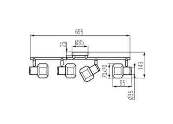 Настольная лампа на струбцине Kanlux HERON LED B 27600