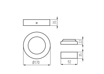 Потолочный светодиодный светильник Kanlux CARSA V2LED 12W-NW-W 28948