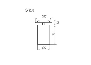 Спот Kanlux CHIRO GU10 DTO-B 29311