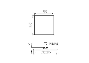 Потолочный светодиодный светильник Kanlux AREL LED DL 25W-WW 29599