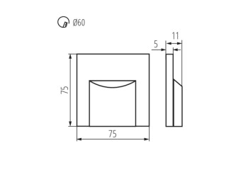 Подсветка для лестницы Kanlux Erinus 33320