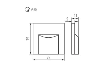 Подсветка лестницы Kanlux ERINUS LED L W-NW 33321