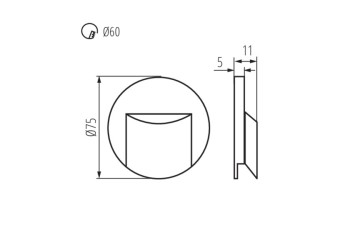 Подсветка для лестницы Kanlux Erinus 33322