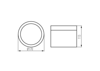 Накладной точечный светодиодный светильник Kanlux TIBERI PRO NT30W-940B 35679