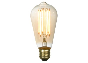 Лампа светодиодная Е27 6W 2200K янтарная GF-L-764