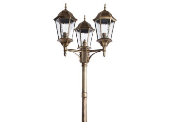 Садово-парковый светильник Arte Lamp Genova A1207PA-3BN