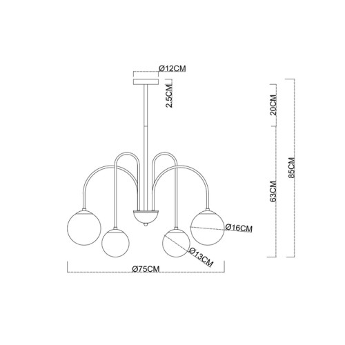 Подвесная люстра Arte Lamp Mebsuta A1675LM-8BK, купить в Минске по самой низкой цене