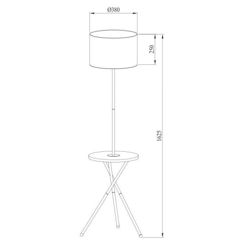 Торшер Arte Lamp Combo A2070PN-1BK, купить в Минске по самой низкой цене