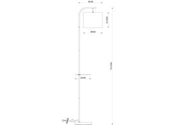 Торшер Arte Lamp Connor A4053PN-1BK