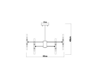 Подвесная люстра Arte Lamp Ramona A7410PL-24CC