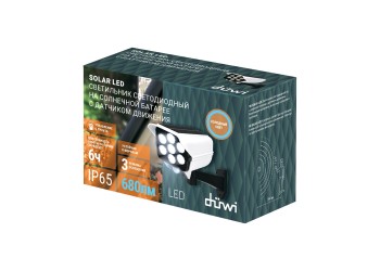 Архитектурный настенный светодиодный светильник Duwi Solar LED на солнеч. бат. с датчиком движ. 25033 3