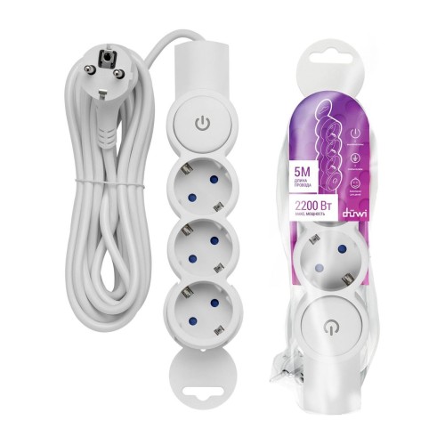 Удлинитель Duwi 3гн 5м с/з 32009 0, купить в Минске по самой низкой цене