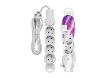 Удлинитель Duwi 4гн 3м с/з 32014 4