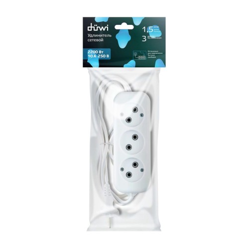 Удлинитель Duwi 3гн 1,5м б/з 32030 2, купить в Минске по самой низкой цене