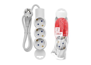 Удлинитель Duwi 3гн 1м с/з 32072 2