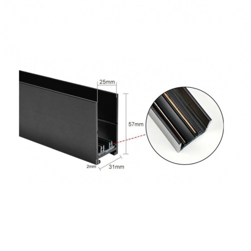 Шинопровод EKS черный 0У-00001340, купить в Минске по самой низкой цене