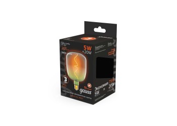 Лампа светодиодная филаментная Gauss E27 5W 1800K зеленая 1009802105