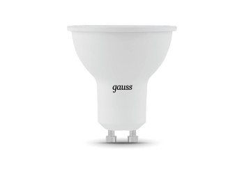 Лампа светодиодная диммируемая Gauss GU10 5W 3000K матовая 101506105-D