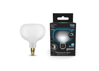 Лампа светодиодная филаментная диммируемая Gauss E27 10W 4100К матовая 1017802210-D