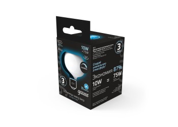 Лампа светодиодная филаментная диммируемая Gauss E27 10W 4100К матовая 1017802210-D