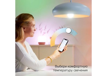 Лампа светодиодная диммируемая Gauss Smart Home E14 5W 2700-6500K матовая 1110112