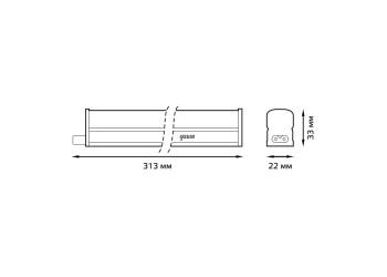 Настенный светодиодный светильник Gauss Led TL Elementary 130411204