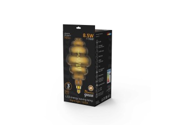 Лампа светодиодная филаментная Gauss E27 8,5W 1800K серая 161802005