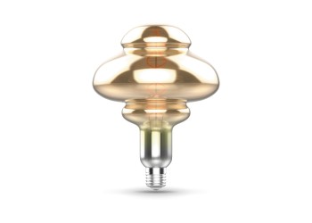 Лампа светодиодная филаментная диммируемая Gauss E27 8W 2400K серая 162802008