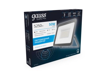 Прожектор светодиодный Gauss Qplus 50W 6500К 690511350