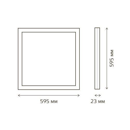 Встраиваемый светодиодный светильник Gauss с равномерной засветкой 842161340, купить в Минске по самой низкой цене