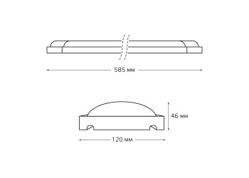 Настенно-потолочный светодиодный светильник Gauss WLF-4 844611218