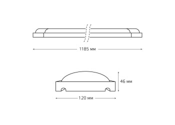 Настенно-потолочный светодиодный светильник Gauss WLF-4 844611336