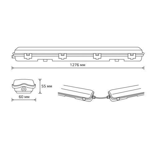 Потолочный светильник Gauss СПП-Т8-G13 Lite 909437112, купить в Минске по самой низкой цене