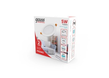 Встраиваемый светильник Gauss Elementary Downlight 9100420205